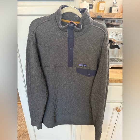 Patagonia Other - Patagonia Gray Pullover with Navy Accents